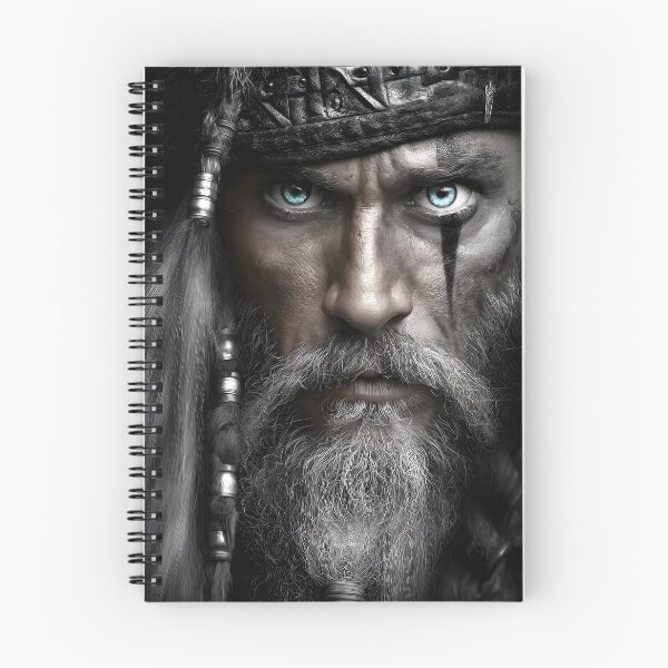 Item preview, Intense Warrior with Piercing Blue Eyes and Beard designed and sold by Artessie.