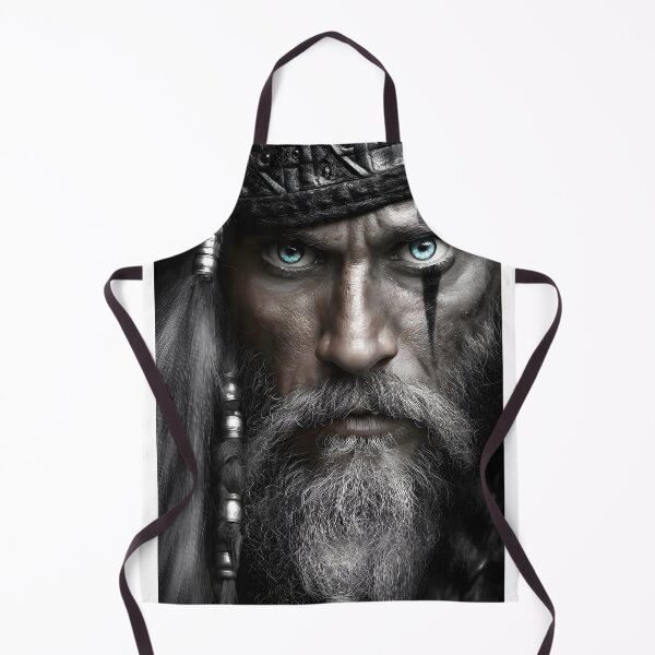 Item preview, Intense Warrior with Piercing Blue Eyes and Beard designed and sold by Artessie.
