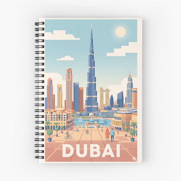Item preview, Dubai vintage travel memory poster designed and sold by EF-ZEE.