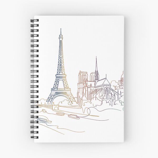Item preview, Rainbow Line Paris Skyline Panorama designed and sold by PixorStudio.