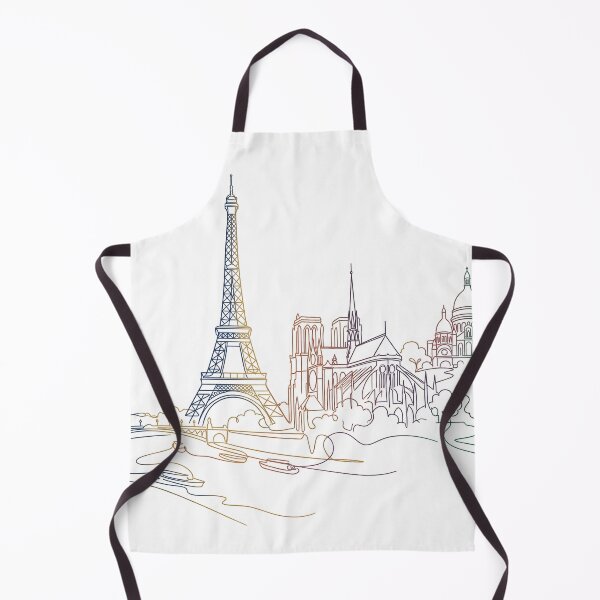 Item preview, Rainbow Line Paris Skyline Panorama designed and sold by PixorStudio.