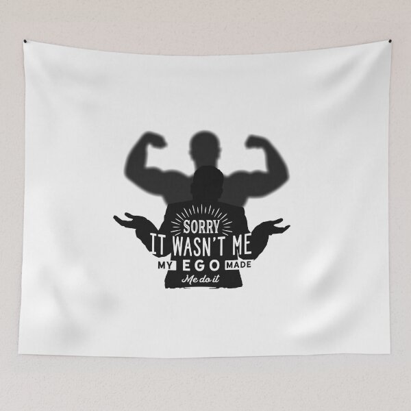 Item preview, Funny Ego Phrase Shirt - Sorry it wasn't me, my ego made me do it designed and sold by ShadySchatten.