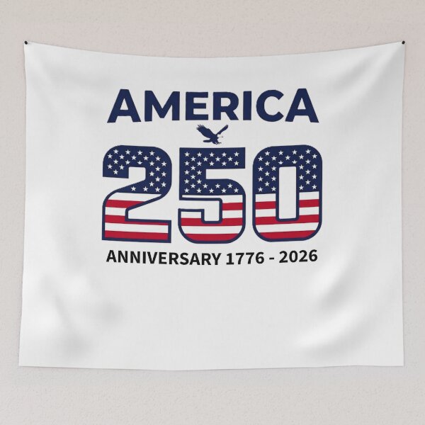 Item preview, America 250 Anniversary 1776 2026 Patriotic Eagle USA Flag  designed and sold by 519xdesign.
