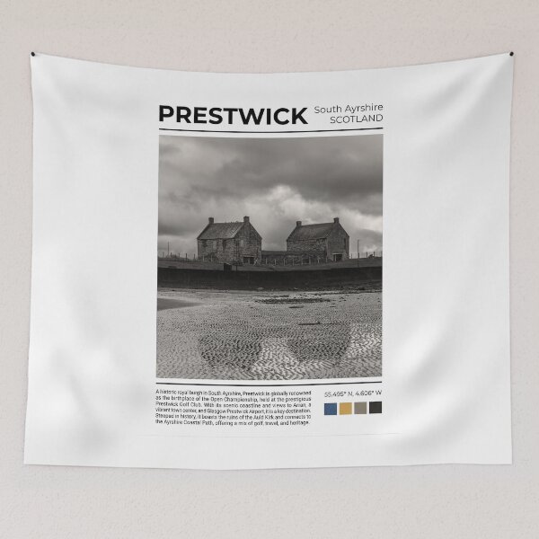 Item preview, Fine Art Photography: Prestwick, South Ayrshire - Historic Stone Cottages designed and sold by Loom on the Loch.