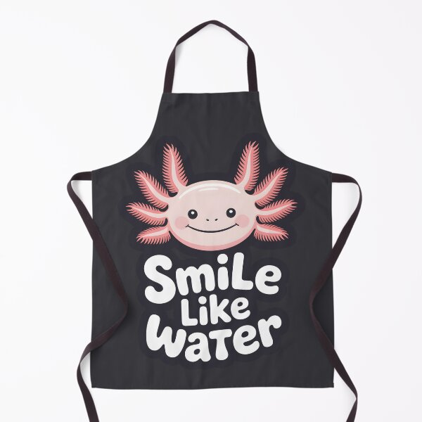 Item preview, Smile Like Water – Minimalist Axolotl Art Print, Whimsical Aquatic Illustration designed and sold by Montodesign.
