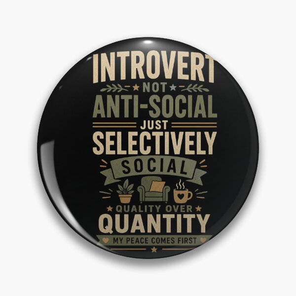 Item preview, Introvert Selectively Social Peace Comes First designed and sold by Kupeliemre.