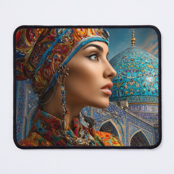 Item preview, Regal Beauty in Vibrant Traditional Attire designed and sold by Artessie.