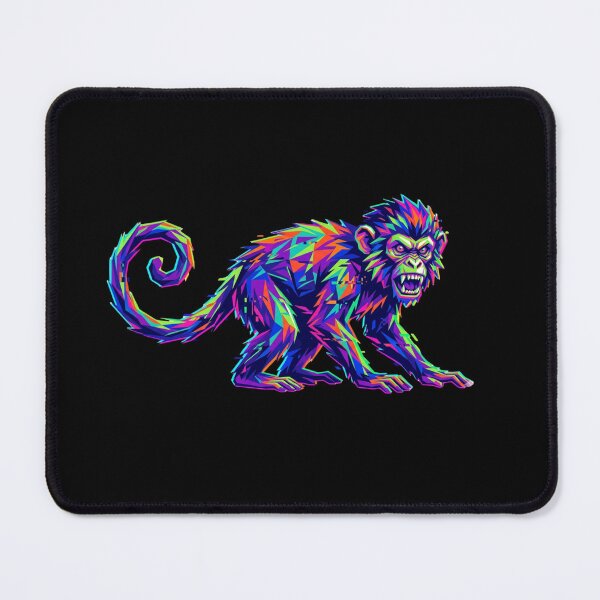 Item preview, Angry Mandrill Glitch – Aggressive Style Streetwear Hoodie designed and sold by bsbd-action.