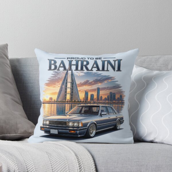Item preview, Proud Bahraini Coastal Classic Car Skyline designed and sold by Retro Arabica.
