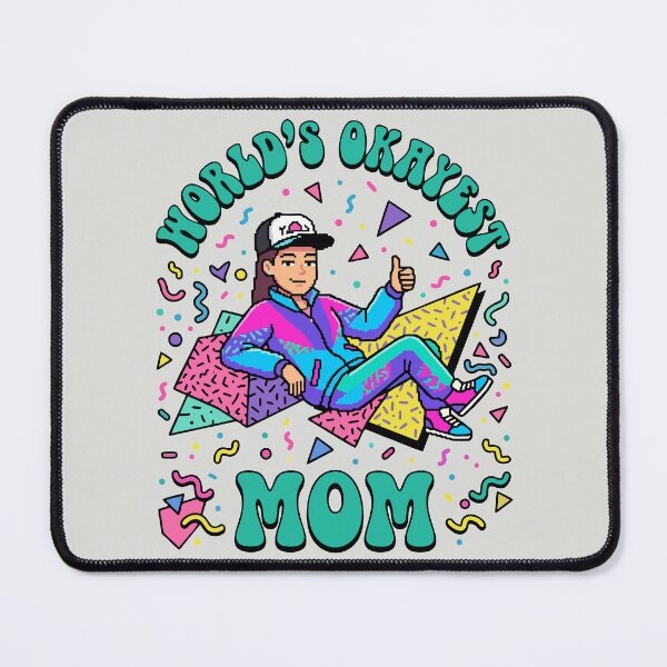 Item preview, Worlds Okayest Mom 90s Retro Pixel designed and sold by DigitalGlade.