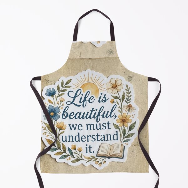 Item preview, Life Is Beautiful We Must Understand It Floral Sticker designed and sold by Hafcishop.