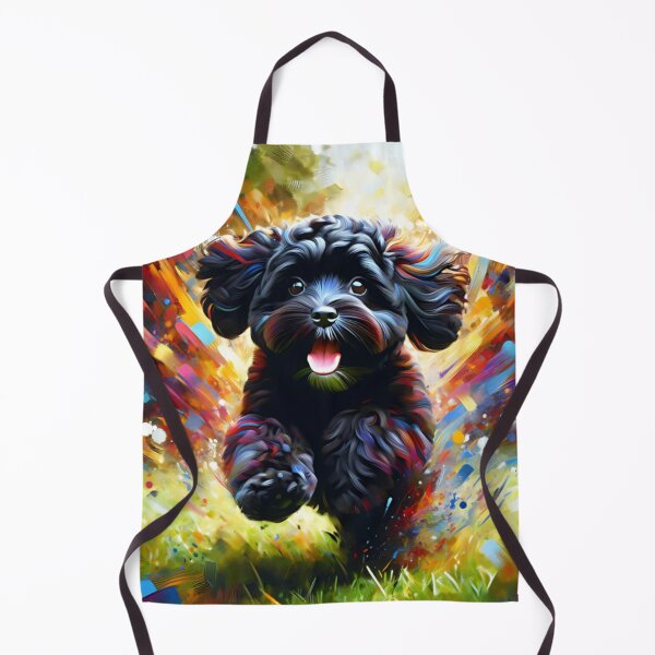 Item preview, Cavapoo Black Acrylic Art Teddy Bear Dog Portrait designed and sold by Puppy Puzzles Plus.