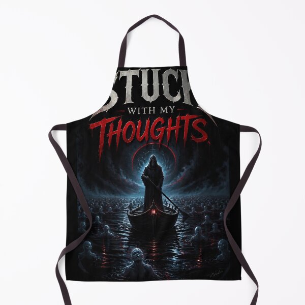 Item preview, Stuck With My Thoughts Shirt – Dark Charon Mythology Overthinking Design designed and sold by ArtisElec.