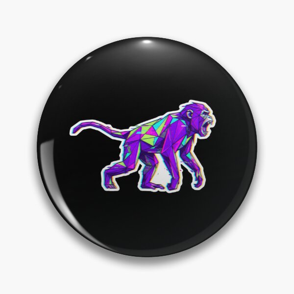 Item preview, Dynamic Primate in Motion – Mobile Phone Case and Glitch Art Sticker designed and sold by bsbd-action.