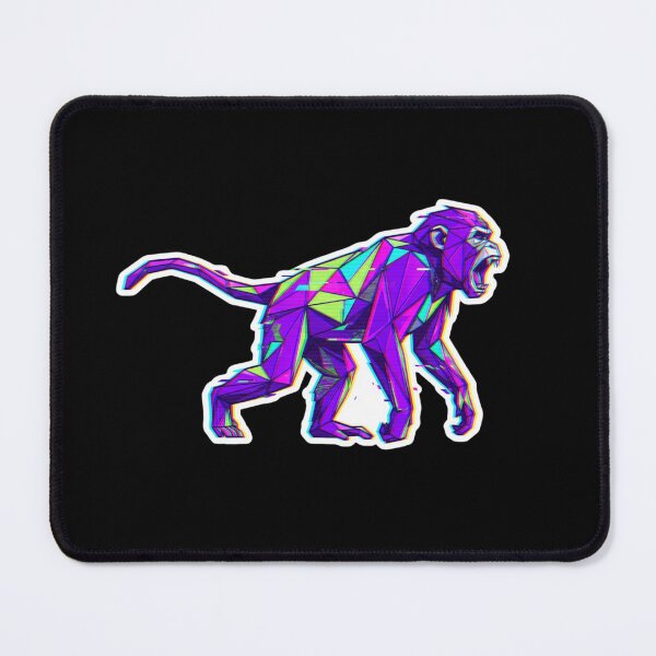 Item preview, Dynamic Primate in Motion – Mobile Phone Case and Glitch Art Sticker designed and sold by bsbd-action.