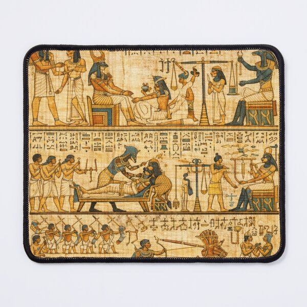 Item preview, Ancient Egyptian Papyrus Art Hieroglyphics Mythology Vintage Egypt Culture Illustration Design designed and sold by Queen Cleopatra.