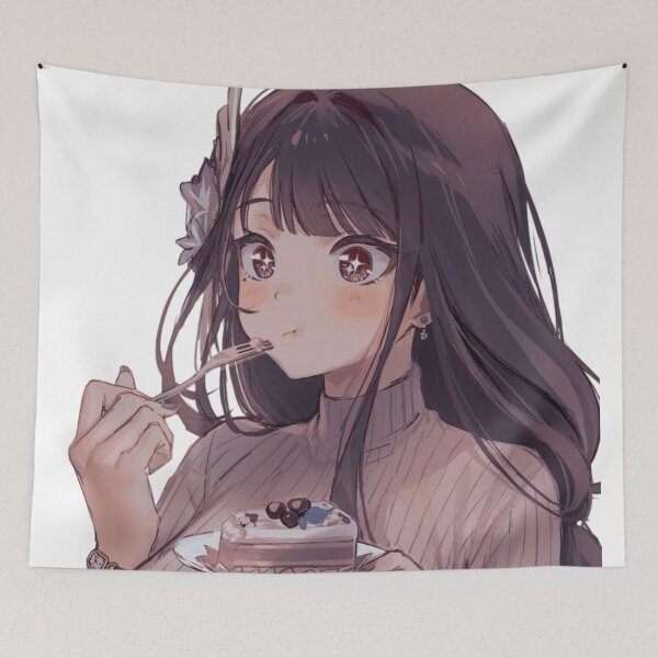 Item preview, Raiden Shogun Eats Cake Genshin Impact designed and sold by KomiArts.