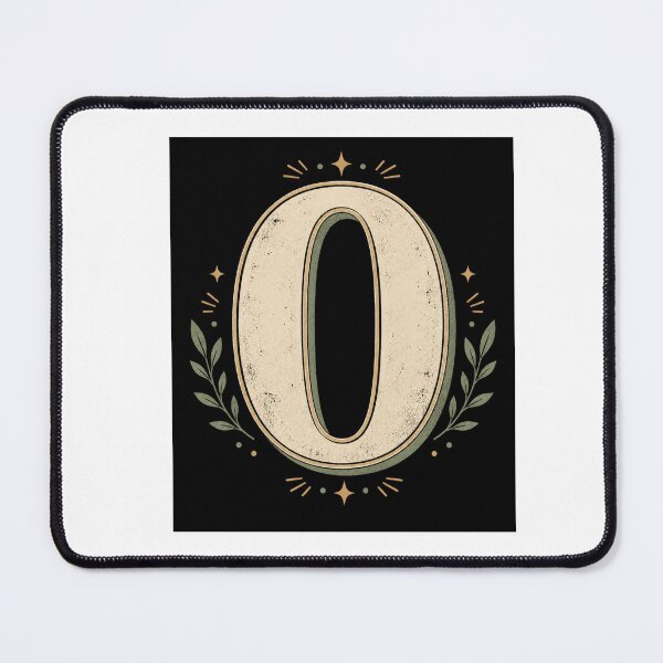 Item preview, Retro Number Zero Minimalist Graphic Design designed and sold by Kupeliemre.