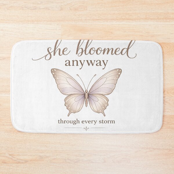 Item preview, She Bloomed Anyway Butterfly Gift for Best Friend Women Empowerment Shirt designed and sold by DreamelleStudio.