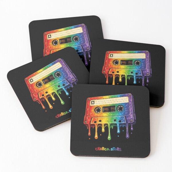 Item preview, Pride | Rainbow Melt Cassette – Retro Music Art designed and sold by Charco.Store – Bold Expressive Graphics & Alt Streetwear Art.
