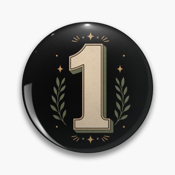 Item preview, Retro Number One Minimalist Graphic Design designed and sold by Kupeliemre.