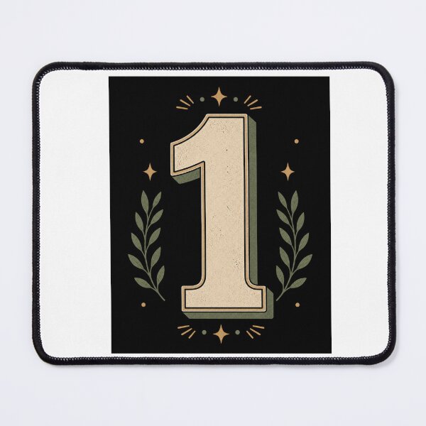 Item preview, Retro Number One Minimalist Graphic Design designed and sold by Kupeliemre.
