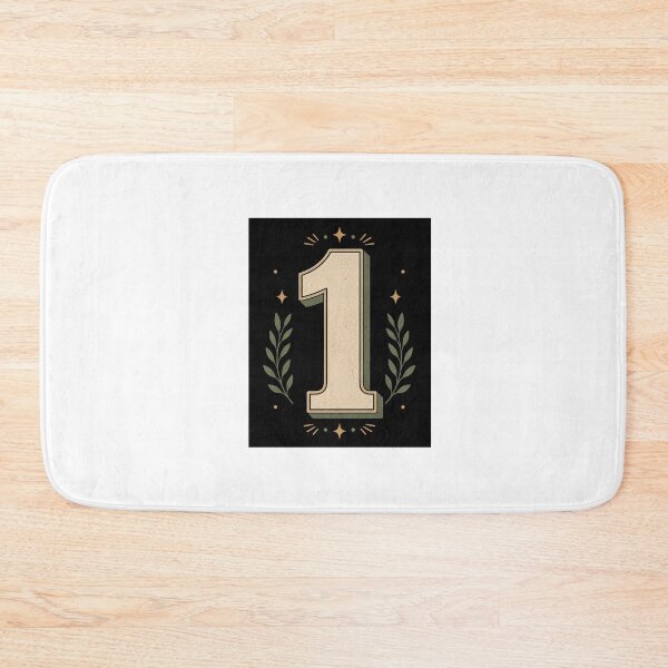 Item preview, Retro Number One Minimalist Graphic Design designed and sold by Kupeliemre.