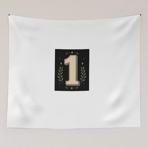 Item preview, Retro Number One Minimalist Graphic Design designed and sold by Kupeliemre.