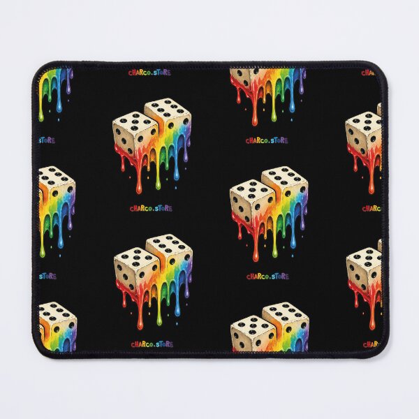 Item preview, Pride | Rainbow Melt Dice – Lucky Chance Art designed and sold by Charco.Store – Bold Expressive Graphics & Alt Streetwear Art.