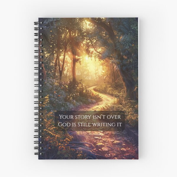 Item preview, Your Story Isn’t Over — God Is Still Writing It | Christian Wall Art designed and sold by DivineWordsArt.