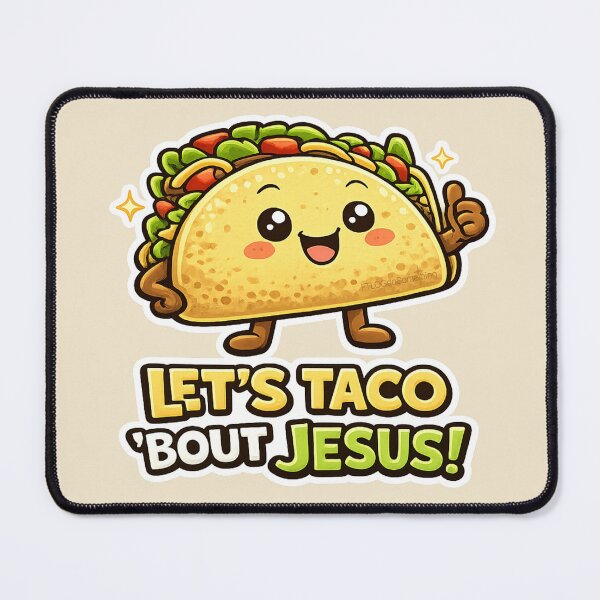 Item preview, Let’s Taco ‘bout Jesus Cinco de Mayo Taco Tuesday t-shirt designed and sold by FTLOG.