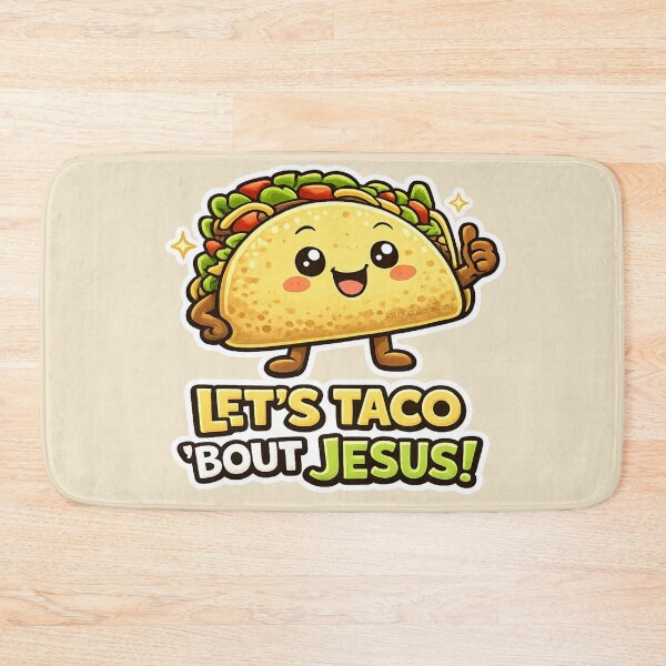Item preview, Let’s Taco ‘bout Jesus Cinco de Mayo Taco Tuesday t-shirt designed and sold by FTLOG.