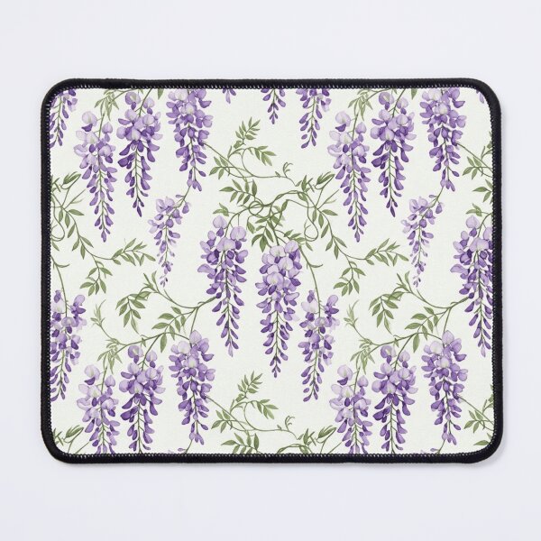 Item preview, Wisteria Cascade Watercolor Purple Floral Seamless Pattern designed and sold by Inkworksbyshery.