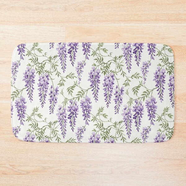 Item preview, Wisteria Cascade Watercolor Purple Floral Seamless Pattern designed and sold by Inkworksbyshery.
