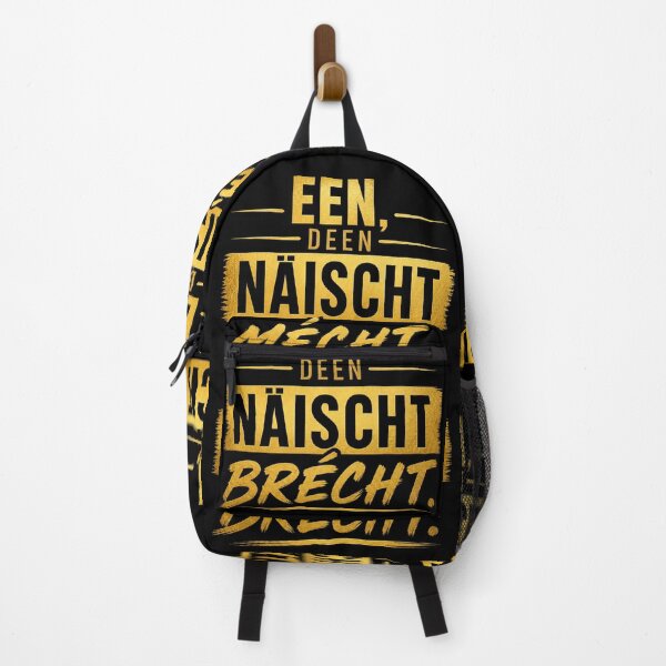Item preview, ? A person who needs something, a person who needs something - Lëtzebuersche Spréch | Gold Black Design designed and sold by bymandyart.