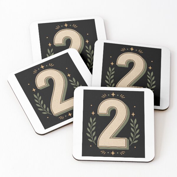 Item preview, Retro Number Two Minimalist Graphic Design designed and sold by Kupeliemre.