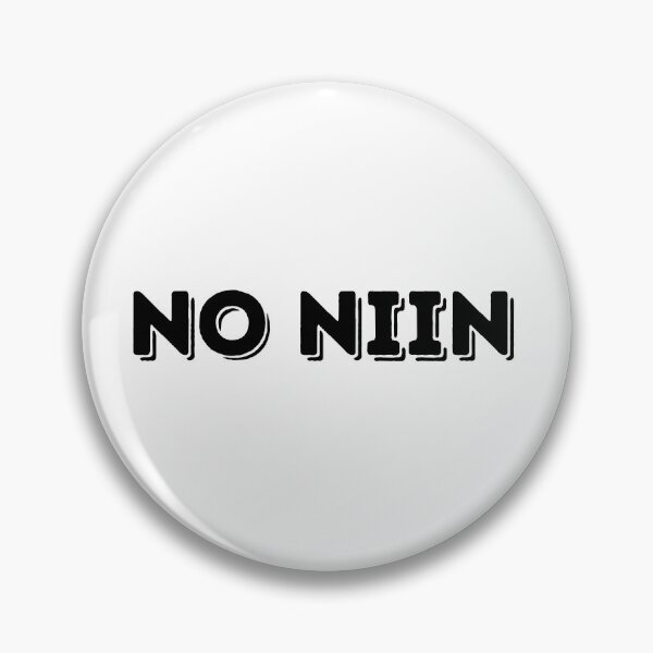 Item preview, No Niin - Bold Black Letters designed and sold by vadelista.