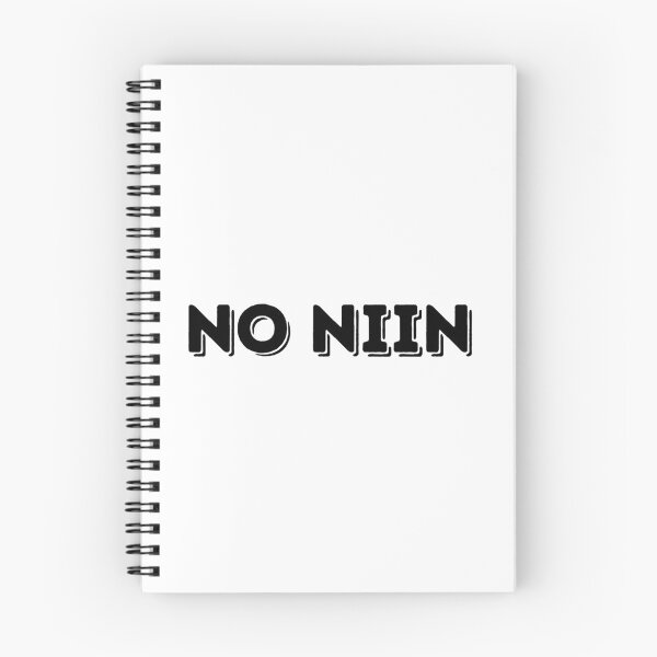 Item preview, No Niin - Bold Black Letters designed and sold by vadelista.