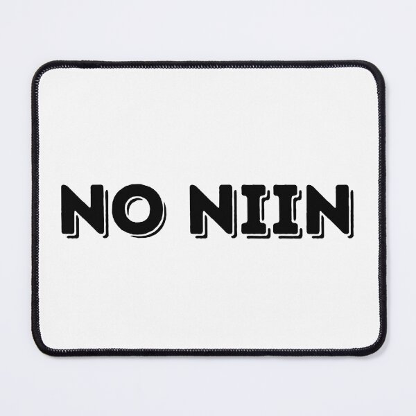 Item preview, No Niin - Bold Black Letters designed and sold by vadelista.