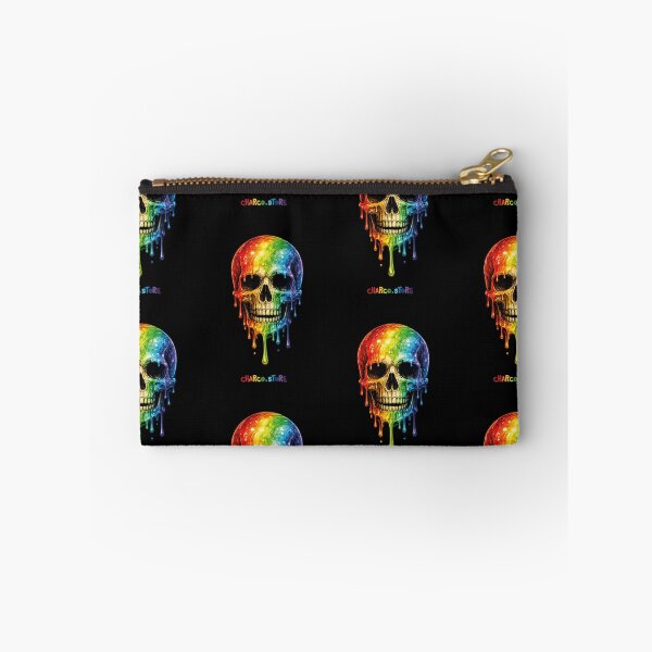 Item preview, Pride | Rainbow Melt Skull – Dripping Dark Art designed and sold by Charco.Store – Bold Expressive Graphics & Alt Streetwear Art.