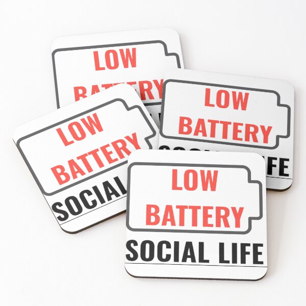 Item preview, Low Battery Social Life Funny Introvert Humor Design designed and sold by LowBatteryStudio ⭐.