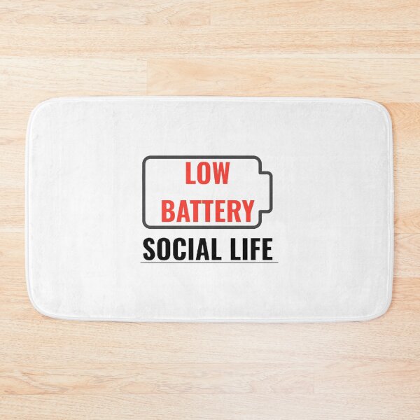Item preview, Low Battery Social Life Funny Introvert Humor Design designed and sold by LowBatteryStudio ⭐.