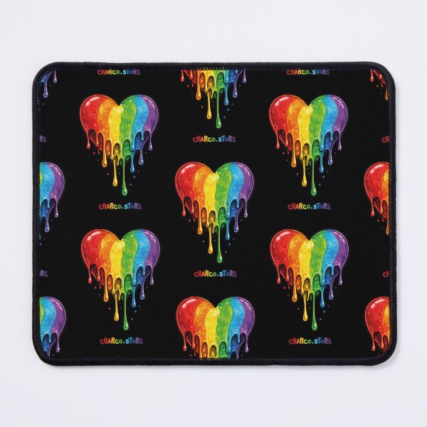 Item preview, Pride | Rainbow Melt Heart – Dripping Love Art designed and sold by Charco.Store – Bold Expressive Graphics & Alt Streetwear Art.