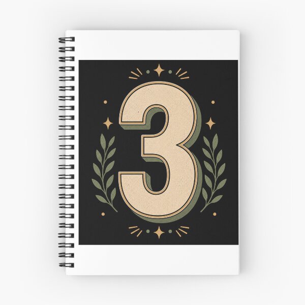 Item preview, Retro Number Three Minimalist Graphic Design designed and sold by Kupeliemre.