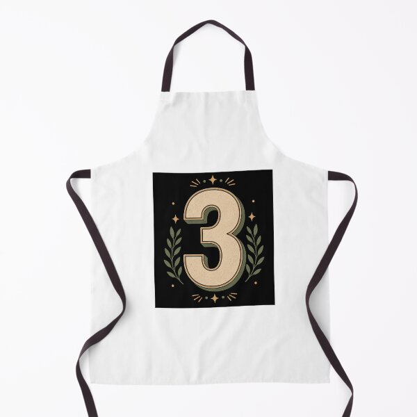 Item preview, Retro Number Three Minimalist Graphic Design designed and sold by Kupeliemre.