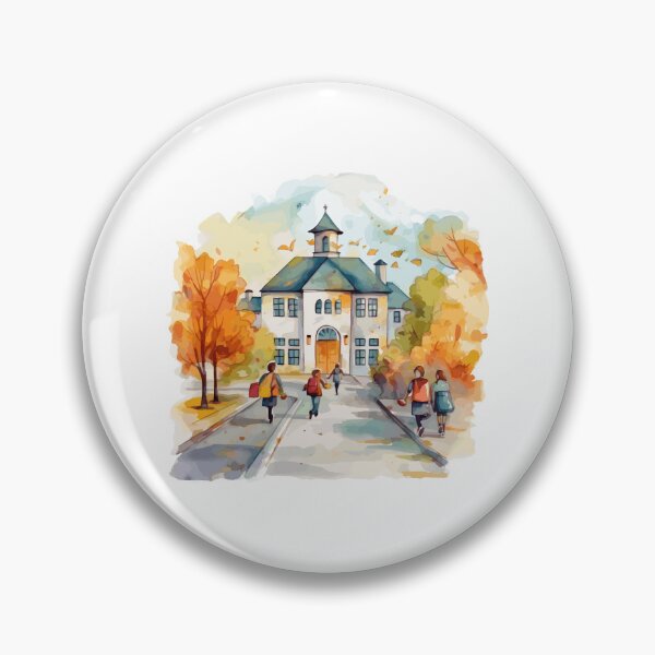 Item preview, Golden Autumn School Days Watercolor Journey designed and sold by Zayn Studio.