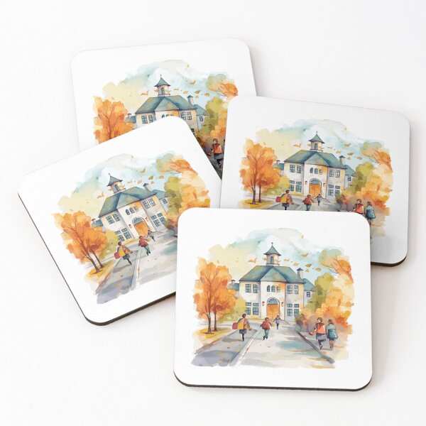 Item preview, Golden Autumn School Days Watercolor Journey designed and sold by Zayn Studio.