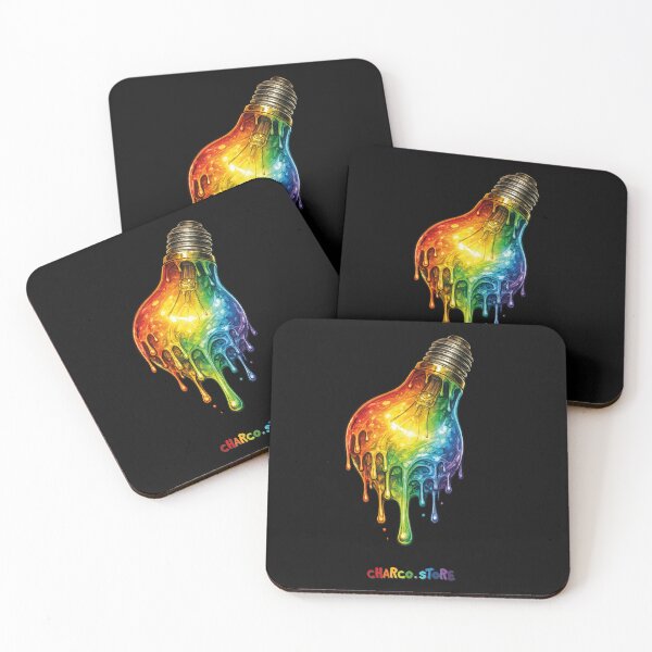 Item preview, Pride | Rainbow Melt Lightbulb – Creative Idea Art designed and sold by Charco.Store – Bold Expressive Graphics & Alt Streetwear Art.