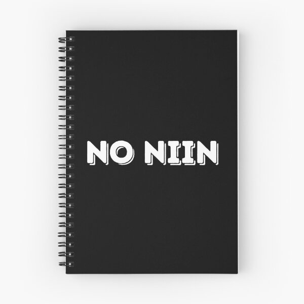 Item preview, No Niin - Bold White Letters designed and sold by vadelista.