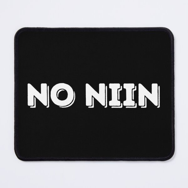 Item preview, No Niin - Bold White Letters designed and sold by vadelista.